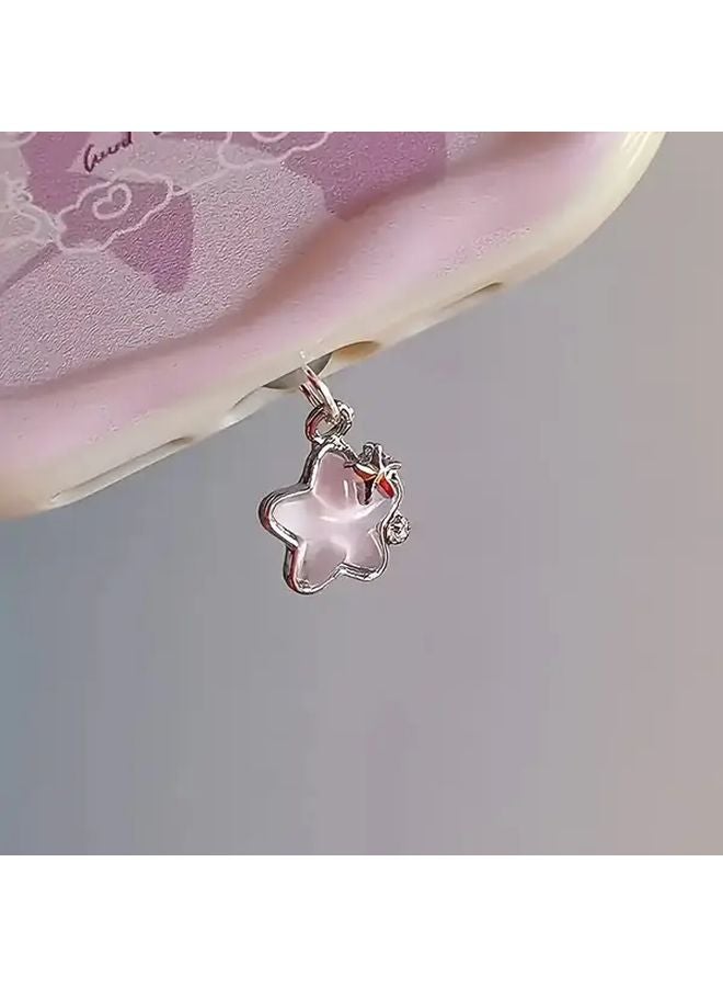 2pcs Diamond Star Phone Dust Plug For Android Type C Charging Port Accessory - Image 2